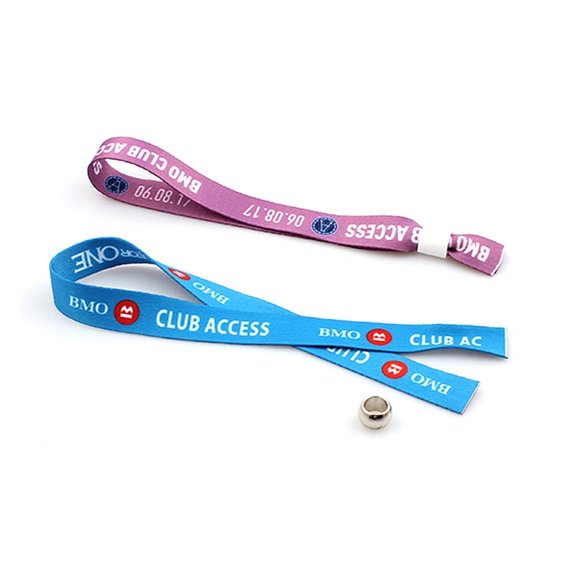 Security disposable event sublimation cloth exhibition guangzhou wristband