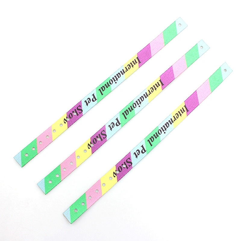 2018 Newest RPET Recyclable Material Adjustable Punch Wristband With Custom Logo