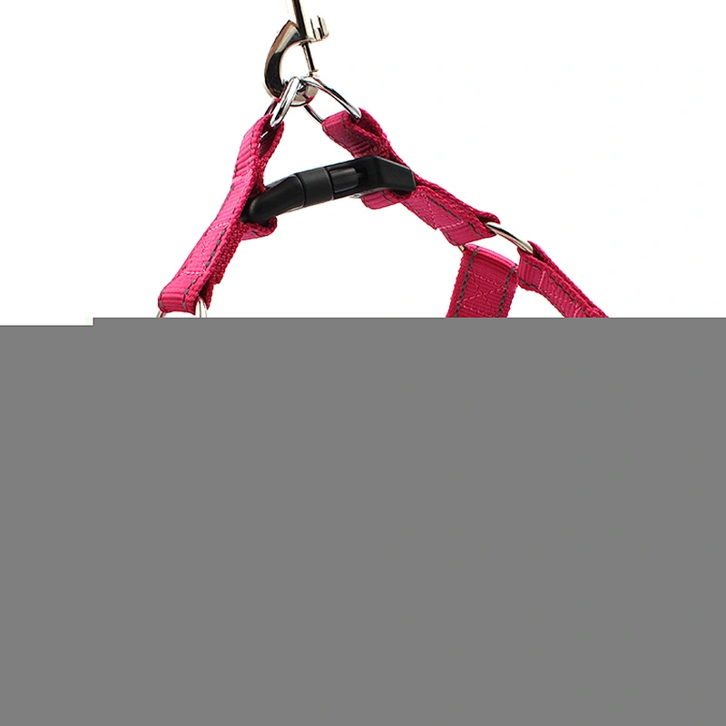Adjustable Heavy Duty Pink Dog Harness for Training Walking Running