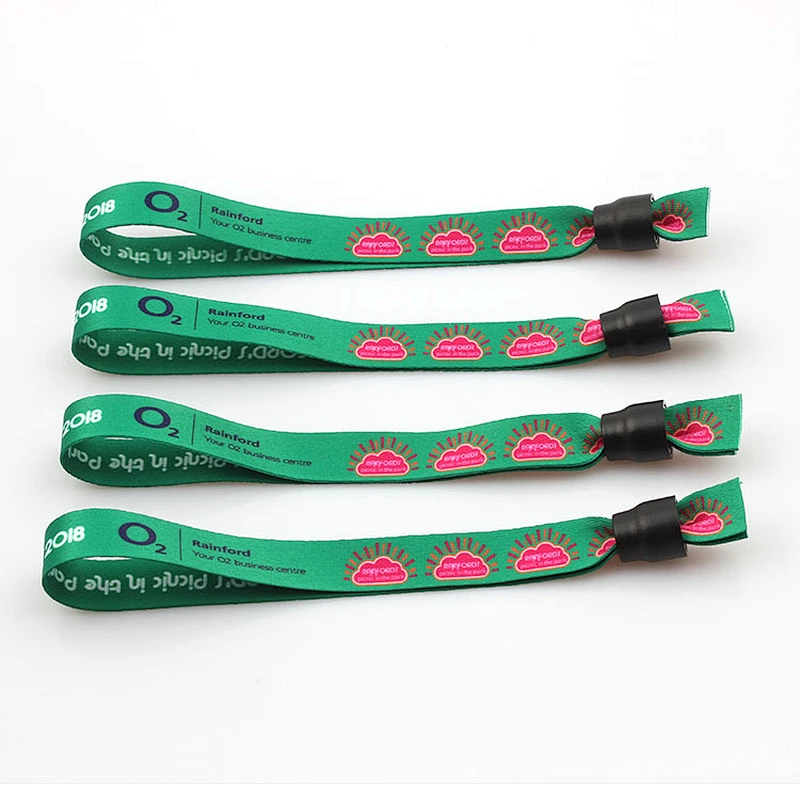 One time use sublimation printed wristband for activity