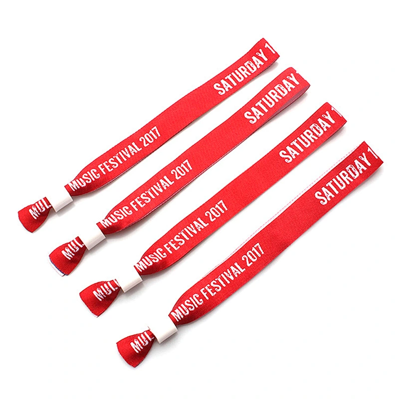 Polyester Material Woven Wristband For Advertising