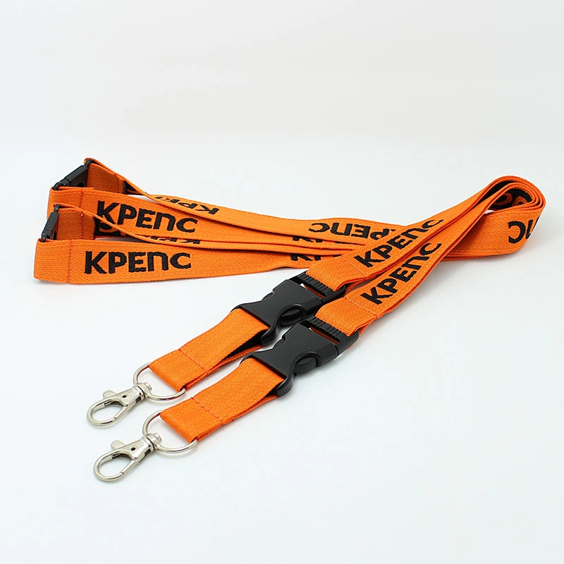 High quality neck custom polyester woven lanyards