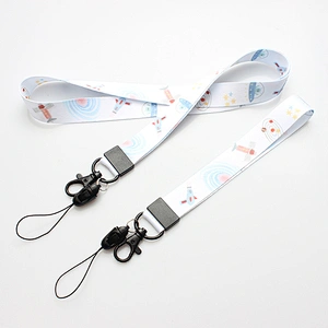 Personalized logo cheap neck printed custom polyester lanyards