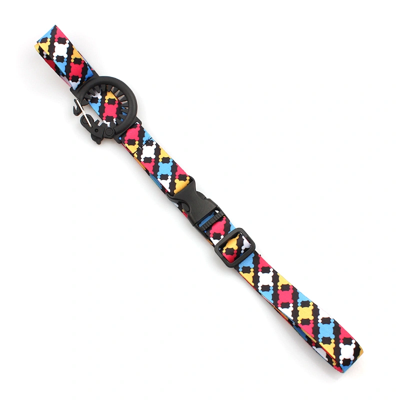 Popular heat transfer printed lanyard neck strap with bottle holder