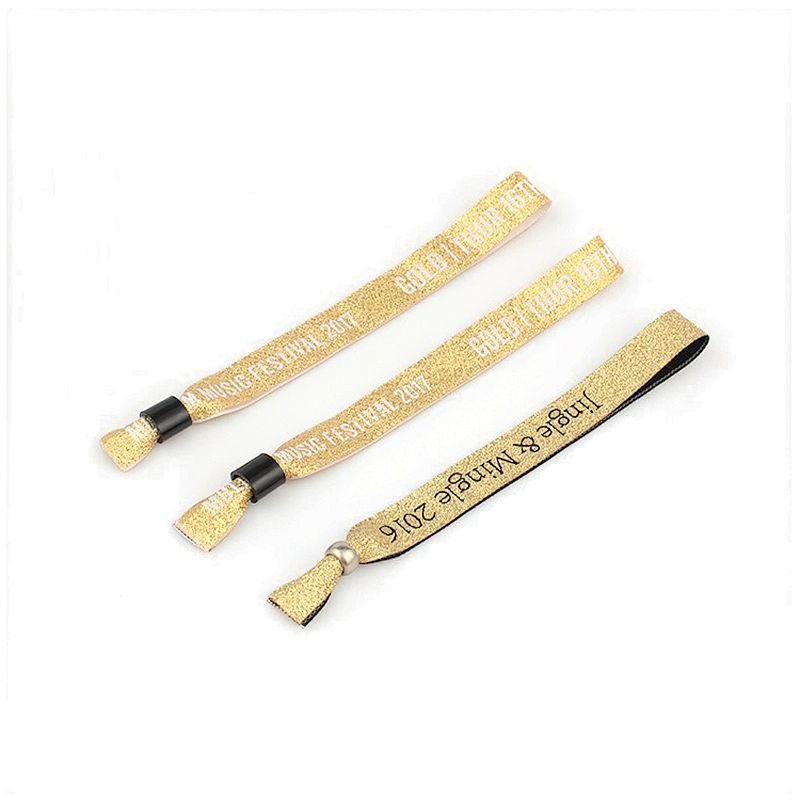 High quality bracelets with black sliding lock clasp for sport event