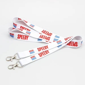 2019 promotional custom printed polyester lanyard snap hook
