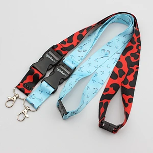 Diversified imprinted polyester lanyard with logo customized cheap gift