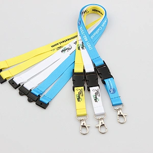 Heat transfer printing custom separable lanyards with accessories