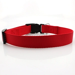 Adjustable factory cheap nylon custom pet dog collar
