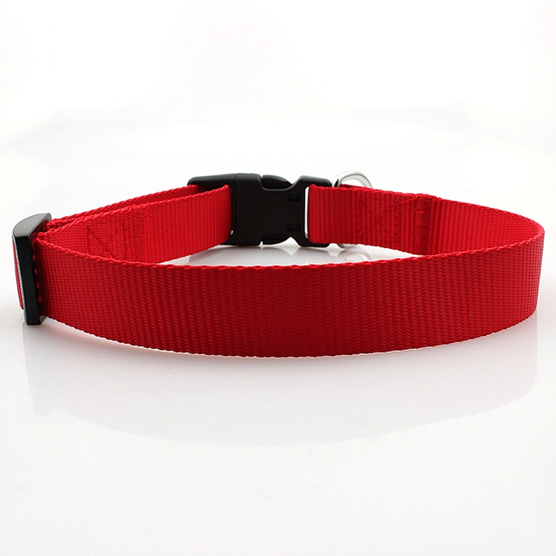 Adjustable factory cheap nylon custom pet dog collar