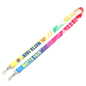 Personalized Printed double hook lanyard with logo