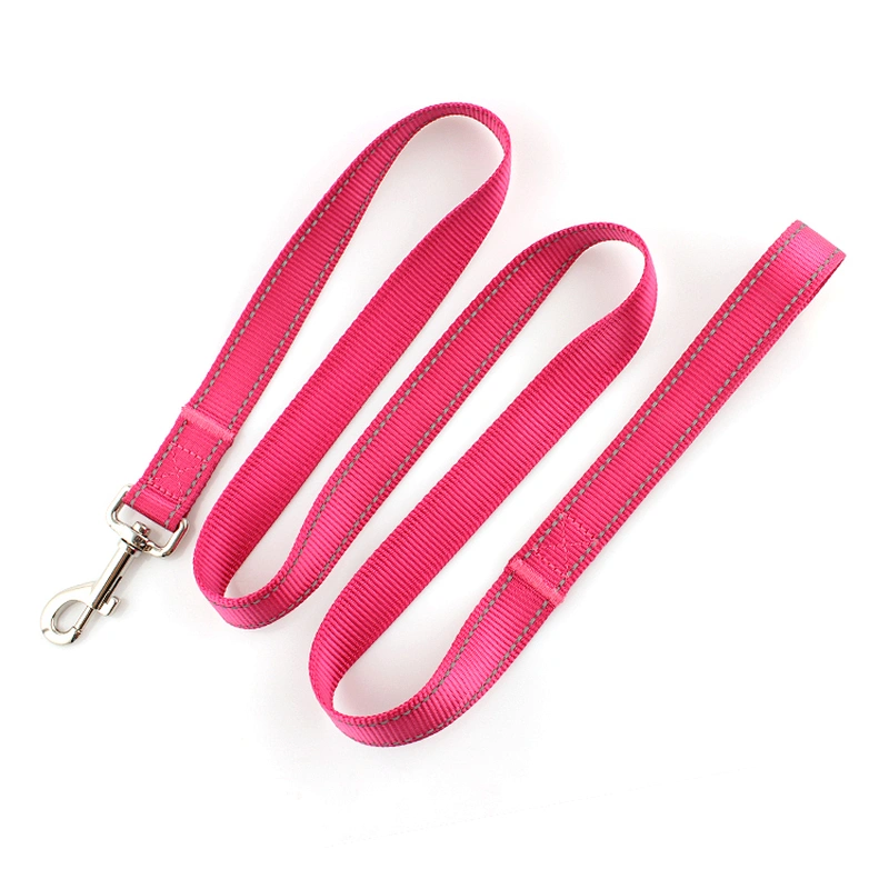 Pet supply new style custom soft reflective pink dog leash