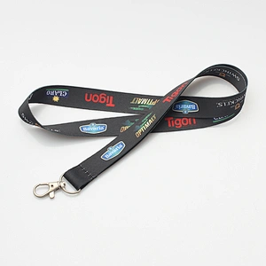 Wholesale custom logo printed food grade coffee thick lanyards for keys