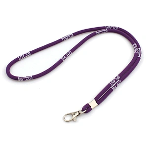 China manufacturer jacquard printing elastic cord rope lanyard