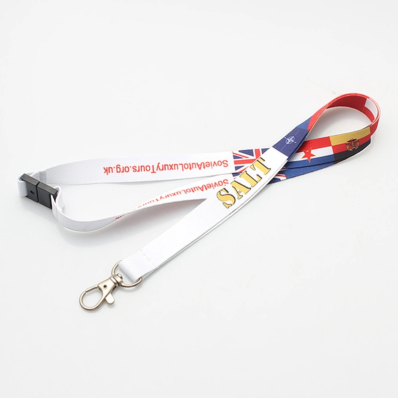 25*900 mm Sublimation full printing polyester breakaway lanyard