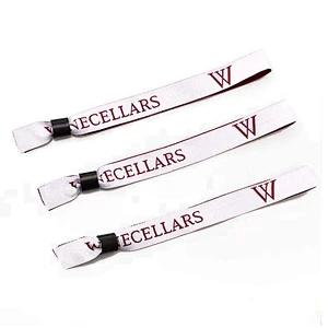 Custom fashion design woven fabric RFID tag id wristband