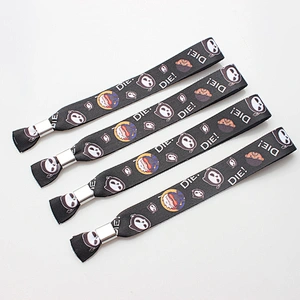 Hot sell one direction lock sport wristband polyester band