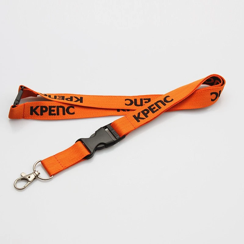 Executive woven durable polyester custom whistle lanyard