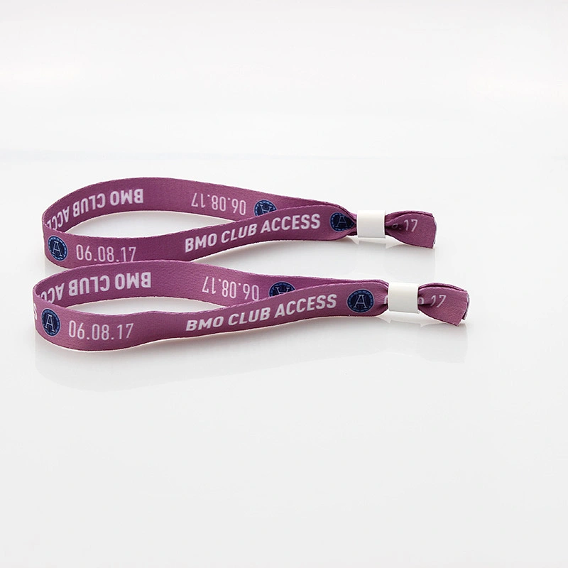 New style woven cloth bracelet wristband with personalized logo and brand name
