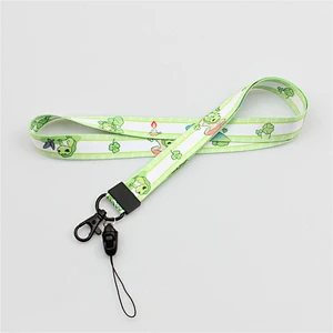 Colorful Heat Transfer Printed Lanyard With Phone String and Metal Hook