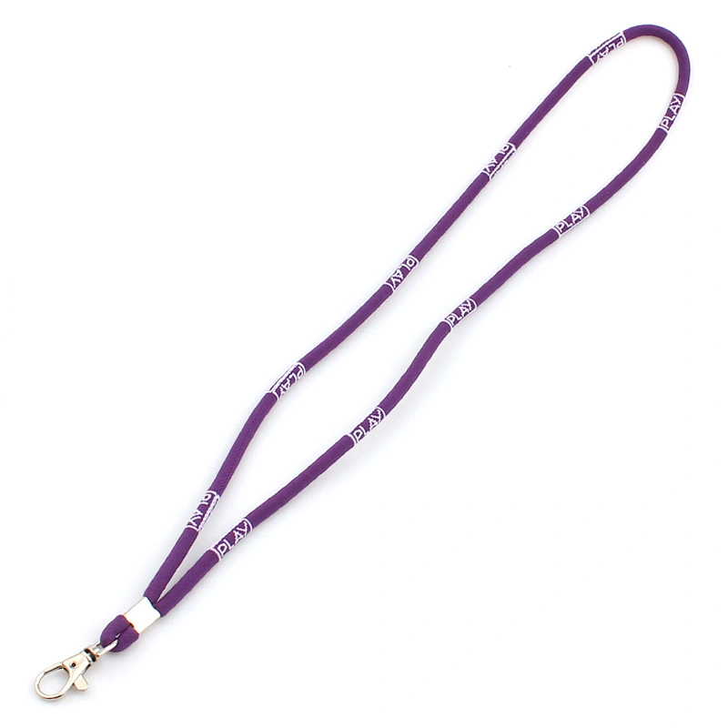 Professional polyester cheap custom rope lanyard strap
