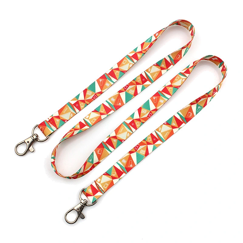 Customized Polyester Two Hooks Neck Lanyard for Sale