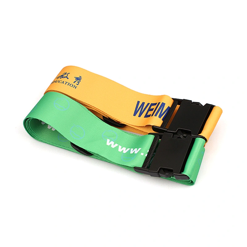 50 mm width polyester sublimation printed luggage belt with removable buckle