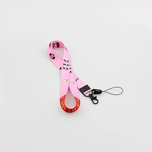 Hot sale printed your own logo heat transfer polyester neck lanyard with sample free