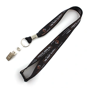 Custom business polyester lanyards with buckle