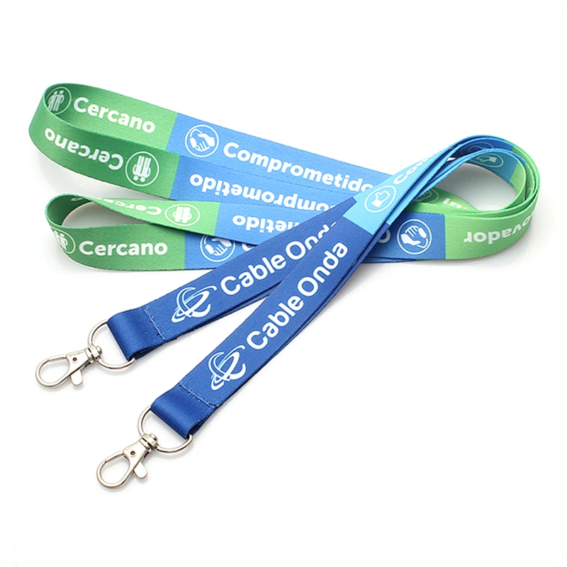 High quality heat transfer printed custom lanyard