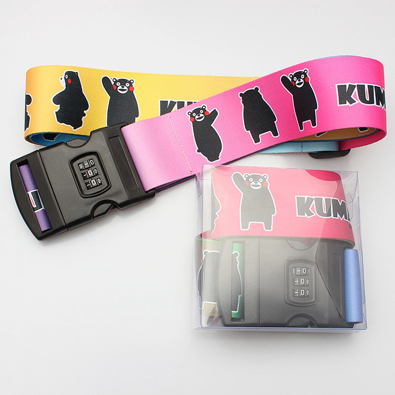 Guangzhou factory top quality personalized lockable luggage strap