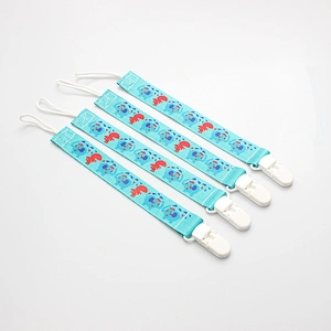 Custom Print Spoon Type Pacifier Clip Holder Baby Dummy Chain