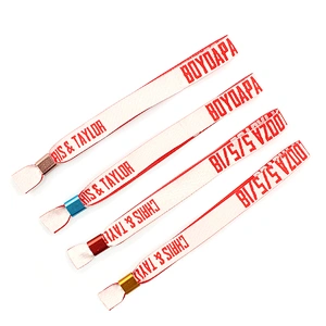 Popular gifts souvenirs RPET bracelet wristbands with design logo