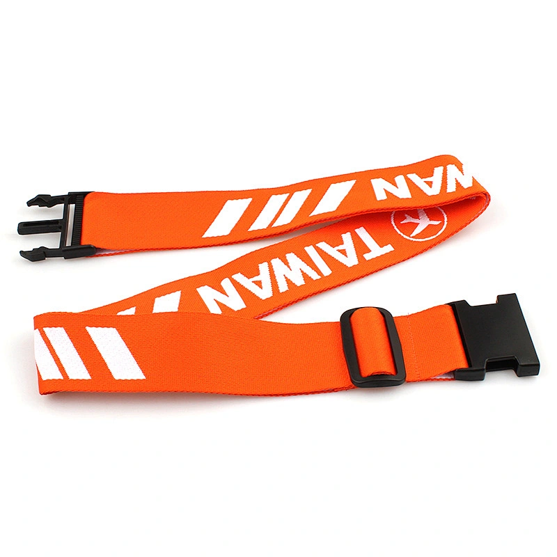 Guangzhou factory wholesale custom logo woven luggage straps
