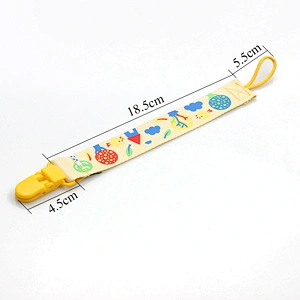 Factory custom baby soother clip pacifier clip chain