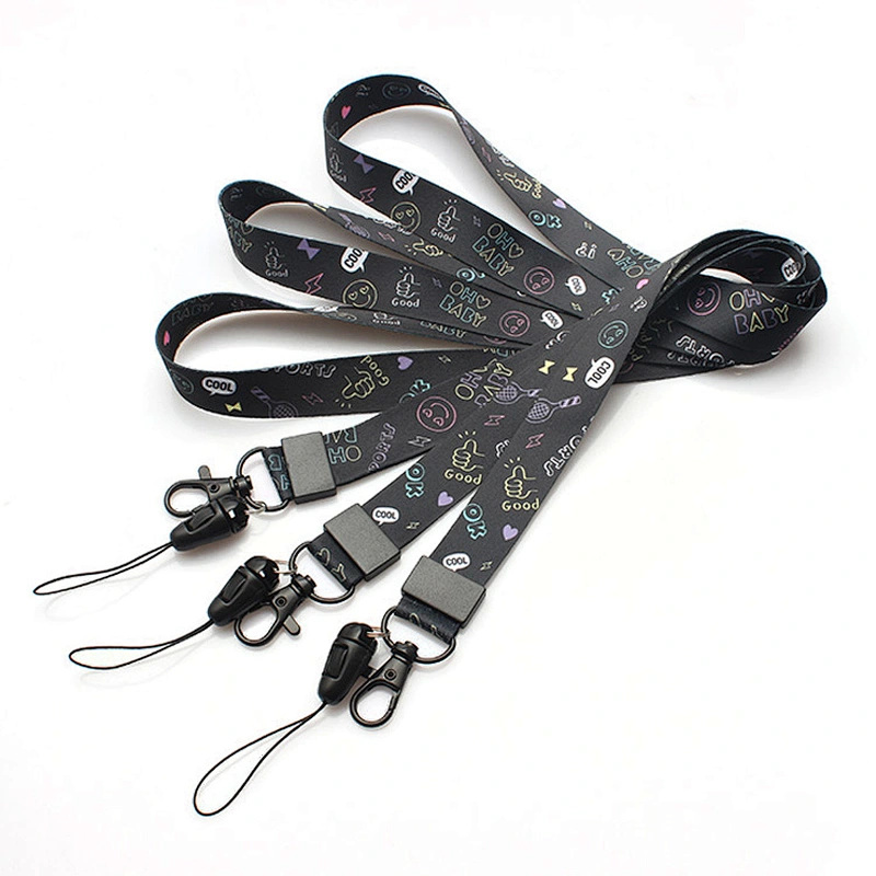 Custom Fashion Polyester Printing Lanyard with Metal Accessories