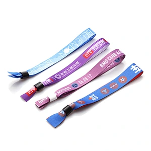 Factory Price Personalized Custom Printing Logo Polyester Wristband