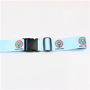 Wholesale personalized design lockable fabric luggage straps for travel
