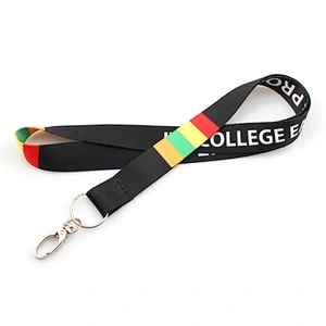 Customized High Quality Printing Custom Logo Polyester Christmas Lanyard