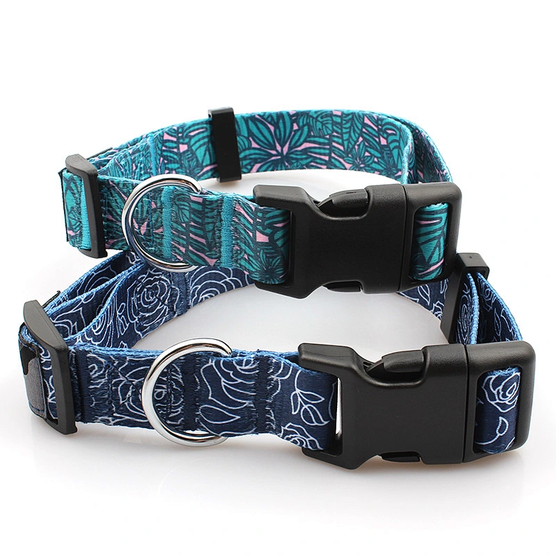 Quantity free custom logo printed dog collar manufacturer