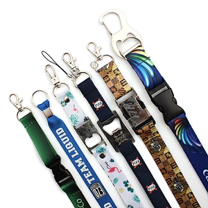 Promotional thick breakaway buckle custom sublimation neck strap