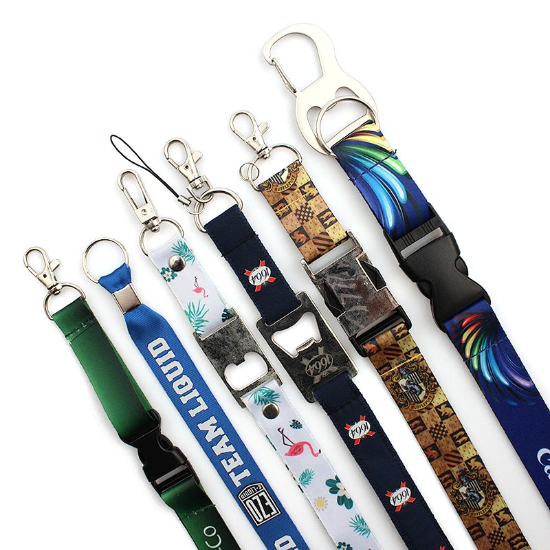 Promotional thick breakaway buckle custom sublimation neck strap