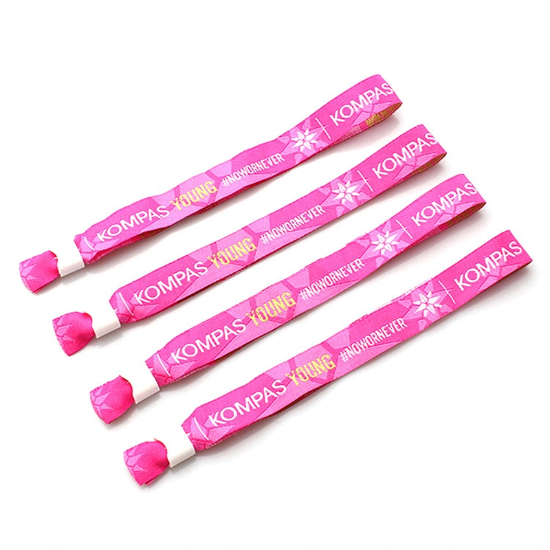 China good reputation embroidered handmade fabric woven wristband