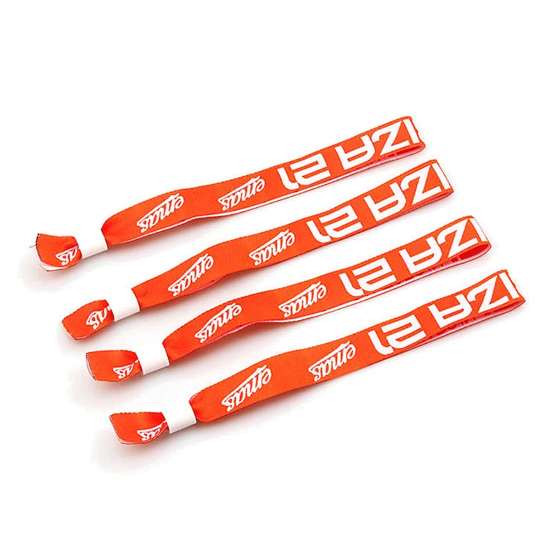 Slide Lock Woven Knitting Festival Wristband for Activity Party