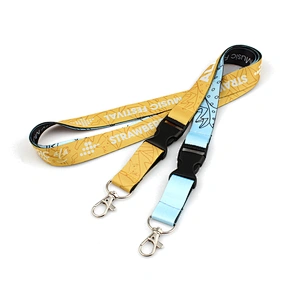 Polyester printed lanyard with customized logo
