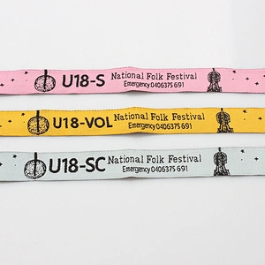 OEM Wholesale cheap custom woven polyester active fabric wristband