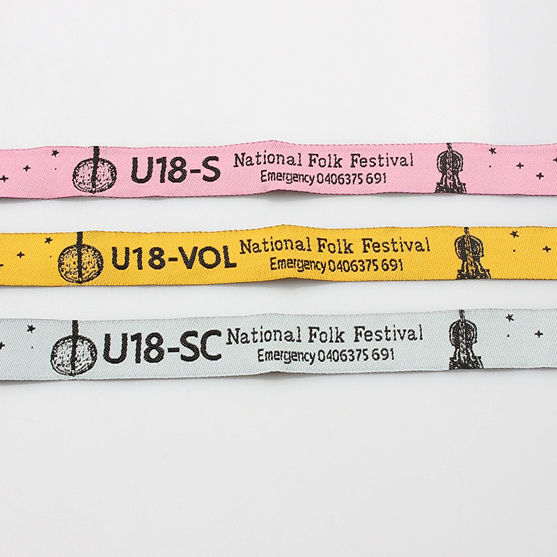 OEM Wholesale cheap custom woven polyester active fabric wristband