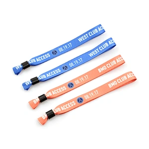 Fashion eco friendly wristband with sublimation printing logo