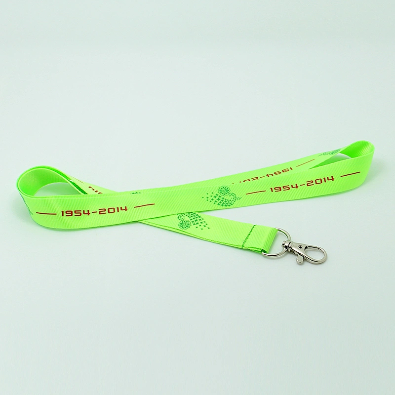 Silk screen print narrow size customized true nylon lanyard