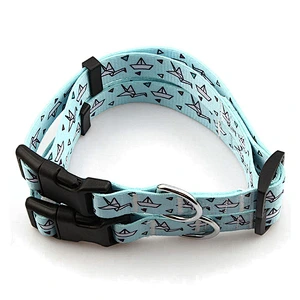 Quantity free custom logo printed dog collar manufacturer